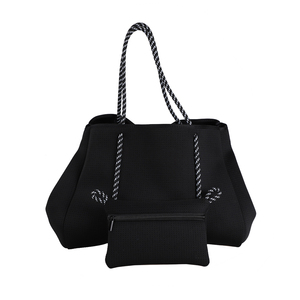 Bolso <span class=keywords><strong>de</strong></span> mano con estampado para mujer, bolsa <span class=keywords><strong>de</strong></span> playa <span class=keywords><strong>de</strong></span> neopreno, personalizable, <span class=keywords><strong>2022</strong></span> - Product Image 6