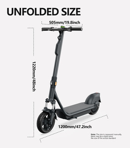 Trottinette partagée avec cadre en aluminium EU, moteur sans balais pliable 350W, batterie au lithium 18AH, freins à disque, capacité de charge 120kg - Product Image 6
