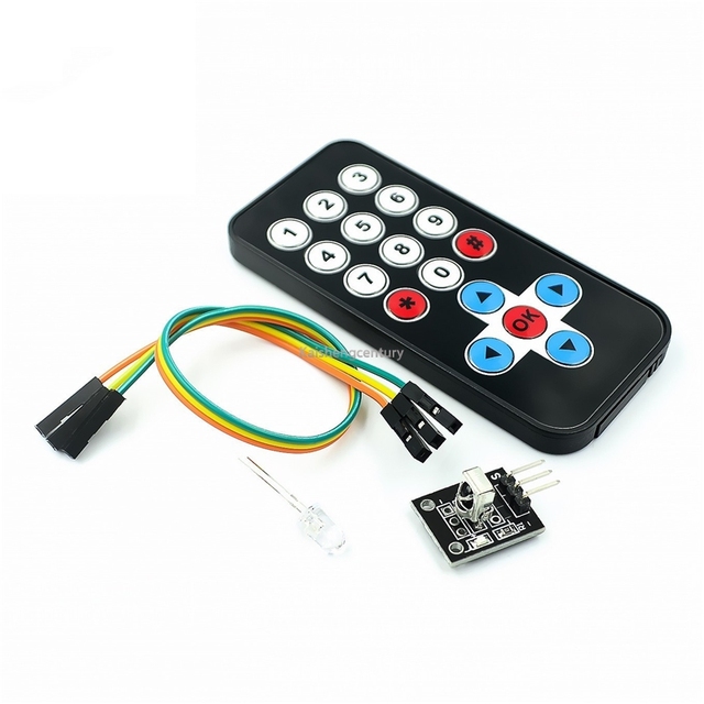 HX1838 Infrared Wireless Remote Control Kit Remote Control Module (Remote Control + Receiver Board)