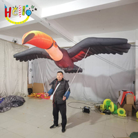 Marionnette gonflable de toucan de costume d'oiseau gonflable extérieur de défilé avec la lumière menée