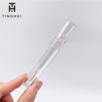 Tubo de Brillo Labial Transparente en Oferta, Tapa de Rosca, Impresión Serigrafiada, Envases Cosméticos Vacíos, Logotipo Personalizado, Forma Redonda