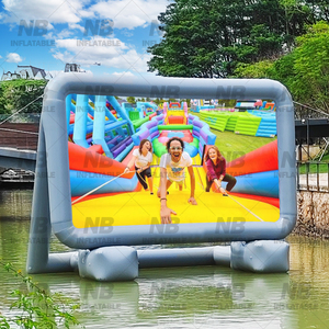Customized Double Side View <b>Inflatable</b> Screen Outdoor Blow up Projector for Life <b>Inflatable</b> Screen Outdoor <b>Inflatable</b> Screen Out - Product Image 1