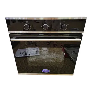 工厂专业定制厨房烹饪钢化玻璃底部燃烧器可拆卸三重内置燃气烤箱