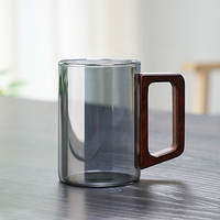 Tasse à thé en verre Sinyao Classic pour usage domestique, style chinois, écologique, transparente, réutilisable, passe au lave-vaisselle, idéale pour la rentrée scolaire