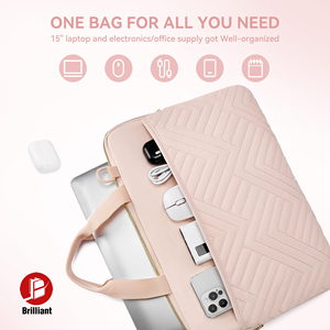 Tùy Chỉnh 15.6 Inch Máy Tính Xách Tay Tay Áo Puffy Độn Trọng Lượng Nhẹ Trường Hợp Bảo Vệ Chống Nước Túi Cho Macbook Không Khí - Product Image 2