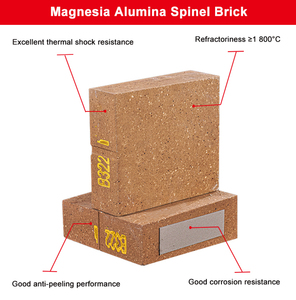 Nhà máy cung cấp <span class=keywords><strong>magnesia</strong></span> alumina Spinel gạch chống ăn mòn xỉ <span class=keywords><strong>magnesia</strong></span> ferro Spinel gạch cho lò quay quy mô lớn - Product Image 2