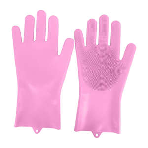 Gants de toilettage pour animaux de compagnie, embouts en silicone, résistants à <span class=keywords><strong>la</strong></span> chaleur, faciles à utiliser pour les chiens, les chats et plus encore - Product Image 6
