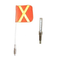 Barres lumineuses d'antenne de camion de drapeau de 2.4m 3m 3.4m LED pour le fouet de sécurité de véhicules miniers