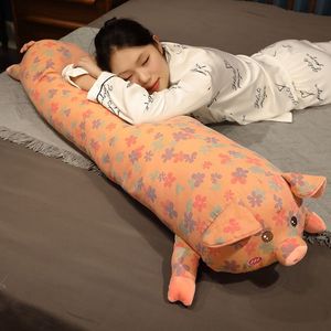 Oreiller long floral 140x71x18cm en peluche pour le soutien des femmes enceintes et des dormeurs latéraux, idéal comme appui-tête et dossier de chambre - Product Image 2
