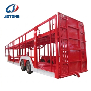 Semirremolque Portacoches Aotong <span class=keywords><strong>de</strong></span> 3 Ejes y Doble Plataforma Elevadora con Capacidad <span class=keywords><strong>para</strong></span> 8-12 Vehículos - Product Image 4