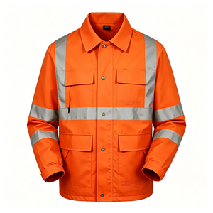 Factory Supply <b>Work</b> Jacket Hi-Vis Reflective Anti-Static Arc Flash Welding Flame Retardant Jacket Suit - Product Image 3