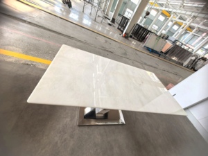 Bàn đá cẩm thạch tự nhiên cho đá ngọc trắng Bàn Ăn Hiện đại 1600*800 đồ nội thất tùy chỉnh cho nhà bếp biệt thự sử dụng ngoài trời - Product Image 4