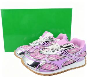 Sneakers alla Moda Unisex 2026 Nuove Scarpe Designer di Alta Qualità con Lacci Luminosi e Punta Morbida Stile <span class=keywords><strong>Bottega</strong></span> Veneta - Product Image 2