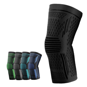 Rodillera de compresión transpirable para baloncesto, soporte y protección unisex, de spandex, silicona antideslizante, con resorte, para todo tipo de deportes. - Product Image 1