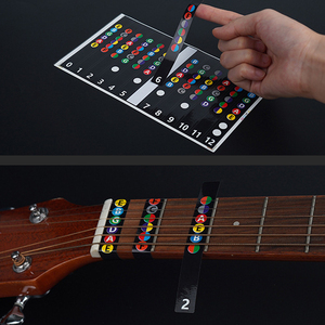 Autocollants pour touche de guitare, autocollants de notes pour guitare acoustique et électrique à 6 cordes, pratique pour débutants - Product Image 4