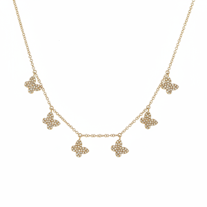Brillante diamante mariposa gargantilla collar elegante diamante joyería - Product Image 2