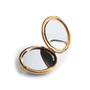 Round Cute Mini Decorative Soft Enamel Solid Bowknot Gold Metal <b>Compact</b> Makeup <b>Mirrors</b> - Product Image 4