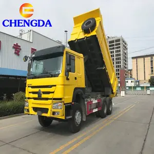 Sinotruk howo 중고 팁 주는 사람 트럭 10 휠 디젤 엔진 덤프 트럭 운반 모래와 돌 사용 371hp 375hp 덤퍼 트럭