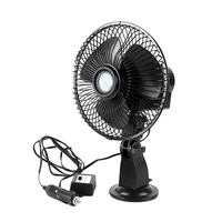 Ventilateur de refroidissement électrique puissant pour voiture, ventouse robuste, 12V, acier inoxydable, pales de 6 pouces, 40 dB, silencieux, pour un refroidissement rapide de la cabine