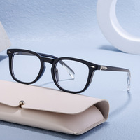 Gafas Ópticas de Diseño de Montura Completa para Hombre, Lentes Planas para Miopía, Lentes de PC, Venta al Por Mayor Transfronteriza