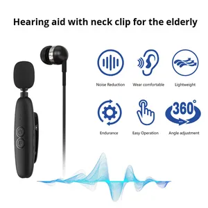 Thiết bị y tế gia dụng khử tiếng ồn cho người cao tuổi Tai nghe Khuếch đại có dây có thể sạc lại âm lượng lớn - Product Image 2