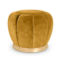 Pochette en velours pour femme, repose-pieds rond avec Base en or, style moderne, nouveau
