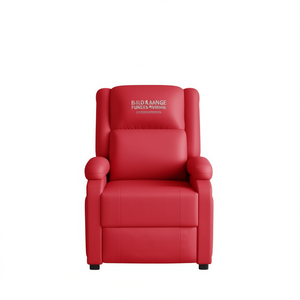 Fauteuil de massage en similicuir rouge, massage complet du corps, utilisation domestique, branchement 110-240v - Product Image 1