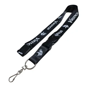 Groothandel Lege Heat Ribbon Halsband Multi-Color Bedrukte Lanyard Met Logo Op Maat En Id-Badgehouder