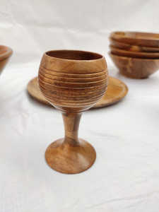 Respetuoso del medio ambiente madera de Acacia de vidrio de alta calidad de vidrio de madera de Venta caliente de madera conjunto de cristal para casa hotel restaurante - Product Image 2