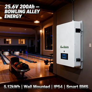 Baterai Lithium 25.6V 24V 200Ah 5kWh untuk Sistem Energi Surya yang Dipasang di Dinding - Product Image 3