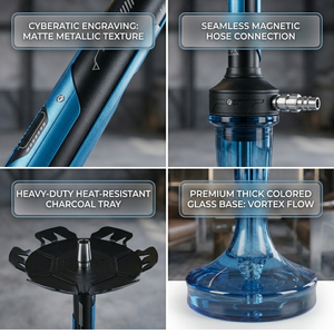 Venta al por Mayor de Set de Shisha EL BOMBER <span class=keywords><strong>SANSARA</strong></span> CYBER, Set de Shisha EL BOMBER, Regalo de Lujo, Hookah Chicha Completa, Caja de Regalo Shisha - Product Image 4