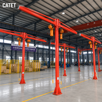Mini-grue de suspension KBK certifiée CE 800 kg avec chariot manuel, légère pour le levage sur banc d'assemblage électronique