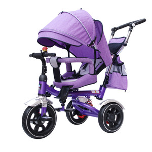 Poussette pour bébé 4 en 1, <span class=keywords><strong>tricycle</strong></span> à 3 roues pour filles, <span class=keywords><strong>tricycle</strong></span> à poussée pour enfants en bas âge - Product Image 6