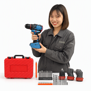 Kit de perceuse sans fil multifonction pour batterie <span class=keywords><strong>Makita</strong></span> 18V, perceuse électrique avec 3 têtes, embouts flexibles, douilles et étui - Product Image 1