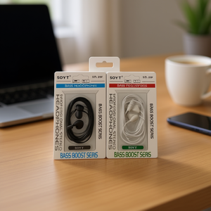 Soyt Headphones Bass Boost Series Wired Earphones With Mic For Music And Calls 12 Pcs - Product Image 2