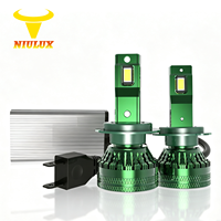 NIULUX Lampe de voiture N22 H4 LED Phare 65W 5600LM Haute Puissance 6500K Blanc Froid Ultra Lumineux Universel OEM/ODM