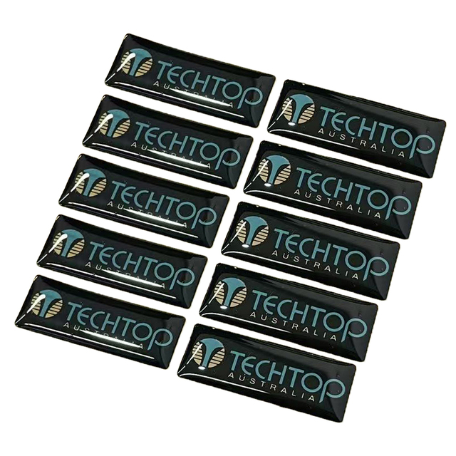 High Quality Custom 3D Printing Logo Badges Dome Holographic Waterproof Resin Epoxy Sticker for Promotion and Grocery Use