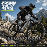 Vélo de montagne électrique à moteur central 500W, batterie 960Wh longue autonomie, suspension intégrale, idéal pour les trajets quotidiens et les excursions de week-end