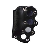En stock, Meilleures ventes : Étui à briquet en cuir PU à rivets, porte-clés, pendentif de ceinture, breloque de sac, design minimaliste moderne