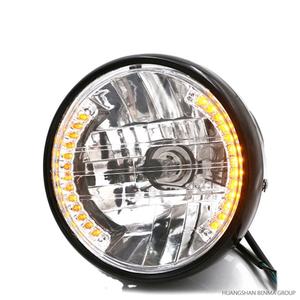 <span class=keywords><strong>Phare</strong></span> LED <span class=keywords><strong>rond</strong></span> de <span class=keywords><strong>moto</strong></span>, 6,5 w, 7 pouces, 12V GN/CG, <span class=keywords><strong>Vintage</strong></span> - Product Image 2