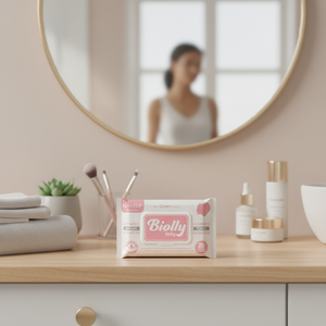 Lingettes démaquillantes Biolly Crème Lotion 20 Lingettes - Pour tous types de peaux Détox Quotidienne Nettoyage de Luxe - Product Image 3