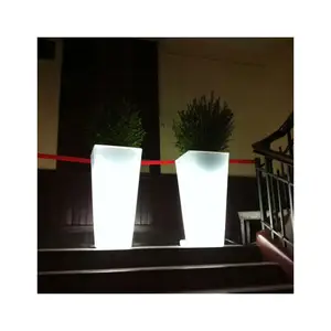 家居装饰配件发光二极管塑料盆花园装饰