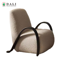 Cadre de fauteuil en bois courbé d'eucalyptus de qualité supérieure - Design moderne, structure robuste, meuble durable pour chambre, maison, cuisine, salle à manger