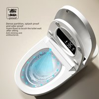 Toilette électronique moderne durable, en céramique résistante à l'usure, à longue durée de vie, intelligente et connectée, pour les immeubles d'appartements