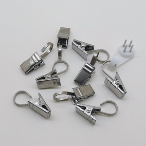 Stainless Steel Small <b>Clips</b> 35x9mm Anti Rust <b>Hook</b> Type For Curtain And Shelf Use - Product Image 2