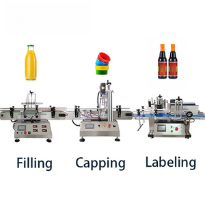 Máquina de fabricación de material de embalaje líquido de pequeño volumen de escritorio Máquina de llenado Máquina de tapado y etiquetado Proveedor de la industria - Product Image 1