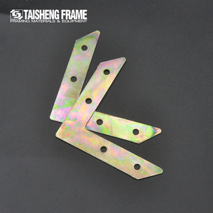 TS-K138 Home Decoration <strong>Mirror</strong> Photo Frame Accessories Metal <strong>Corner</strong> <strong>Bracket</strong> Silver L Flat Shape Frame <strong>Corner</strong> Braces <strong>Bracket</strong> - Product Image 1
