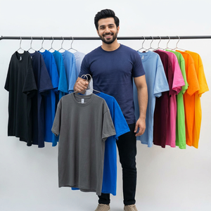 High Quality 100% Cotton Round <b>Collar</b> <b>T</b>-<b>Shirt</b> Short Sleeve Work Clothes Blank Tshirt Oem Logo Advertising <b>T</b>-<b>shirt</b> for men - Product Image 2
