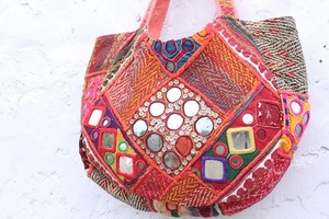 Affordable <b>Boho</b> Canvas <b>Bags</b> Hand Embroidered Banjara Shoulder <b>Bag</b> Purse Colourful Bohemian Lightweight Large Capacity - Product Image 2