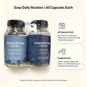Complément de Fertilité Naturelle pour Hommes et Femmes 60 Capsules Vitamines Prénatales pour Lui et Elle pour le Soutien à la Grossesse OEM ODM - Product Image 4